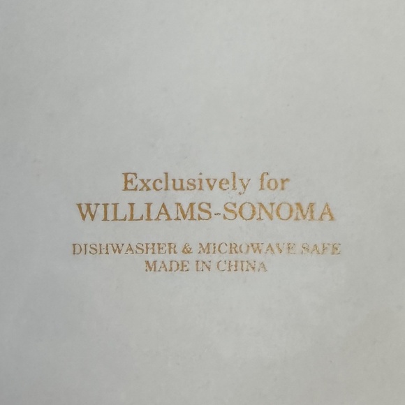 Set of 3 Williams-Sonoma Gold Christmas Tree 4 1/2" Mug White/Gold Holiday - Picture 10 of 10